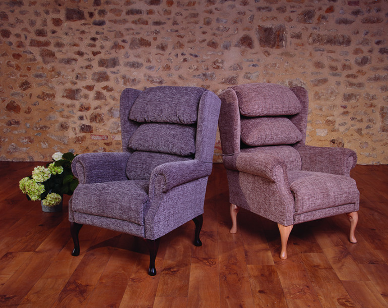Two chairs on a wooden laminate floor