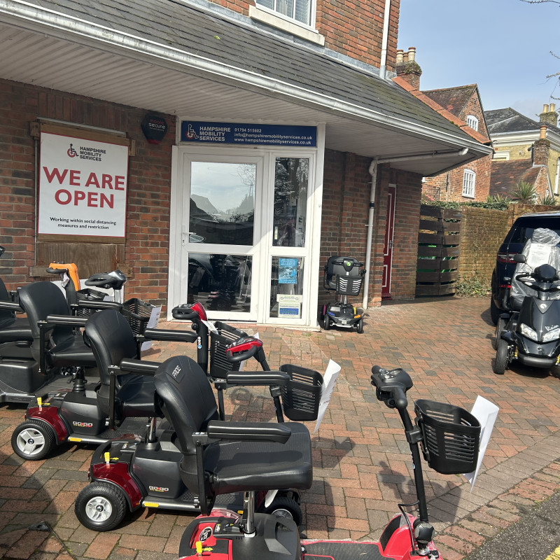 Front of shop at Hampshire Mobility Services