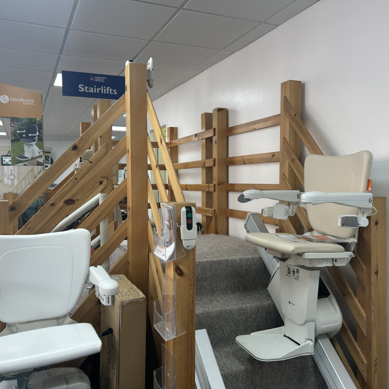 Stairlifts available at Hampshire Mobility Services shop