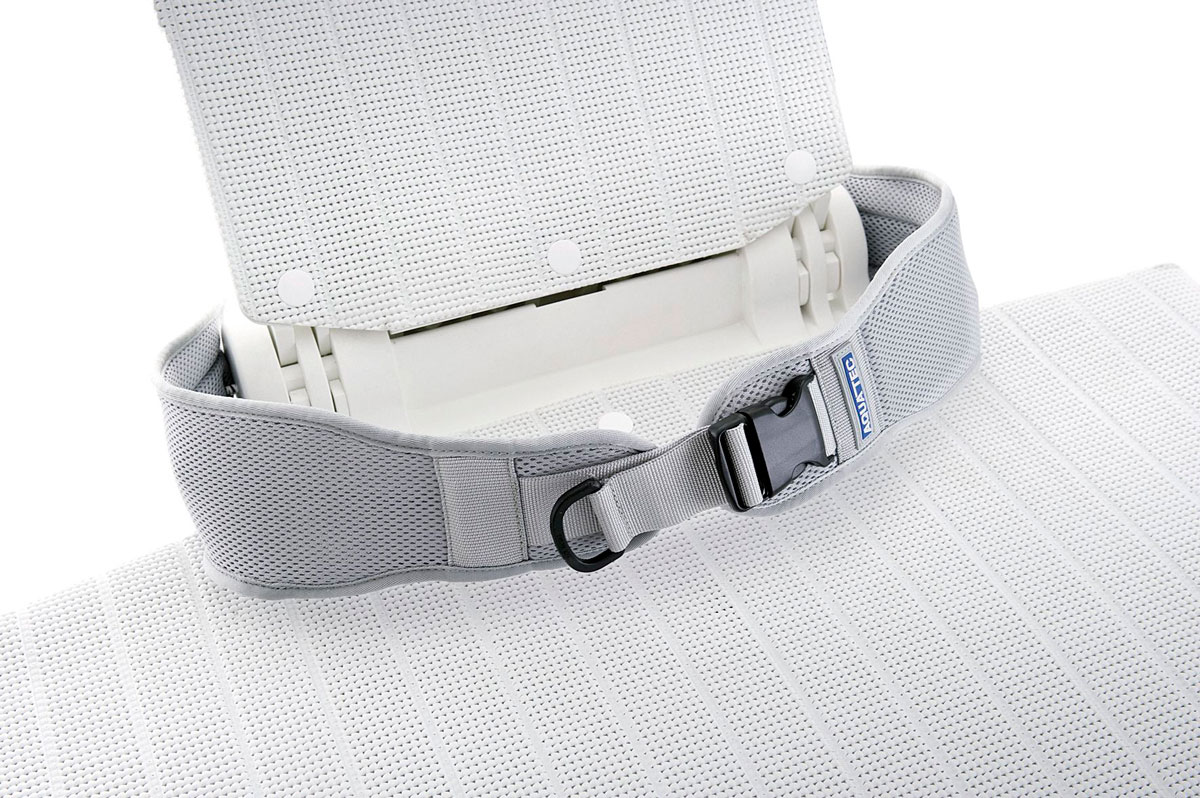 Buckle for a bathroom seat