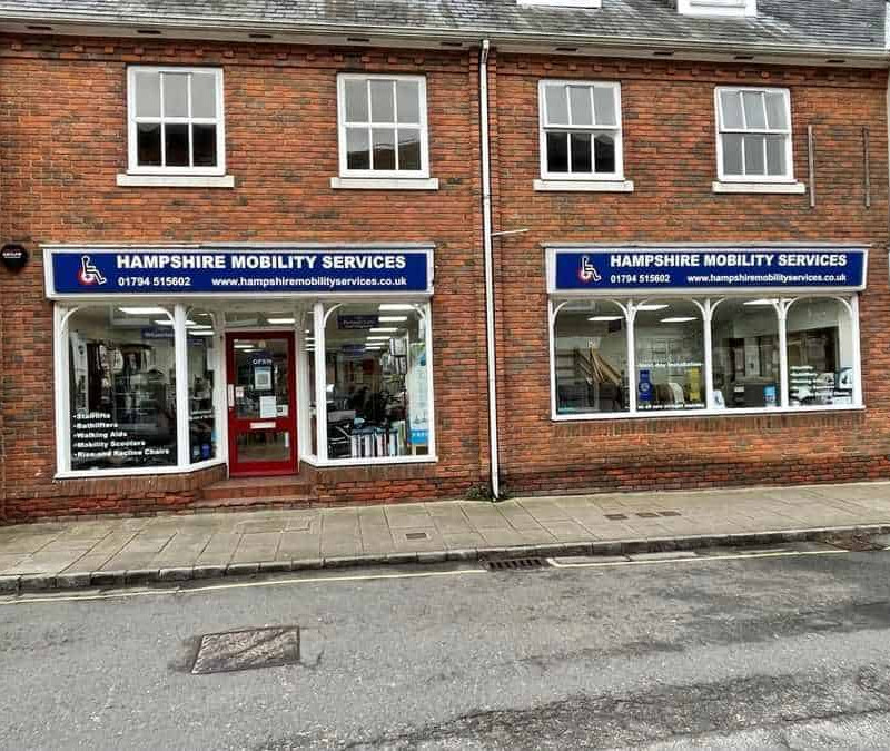 The front of Hampshire Mobility Services shop