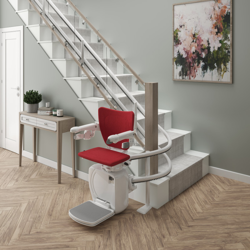 Stairlift fitted in a modern house