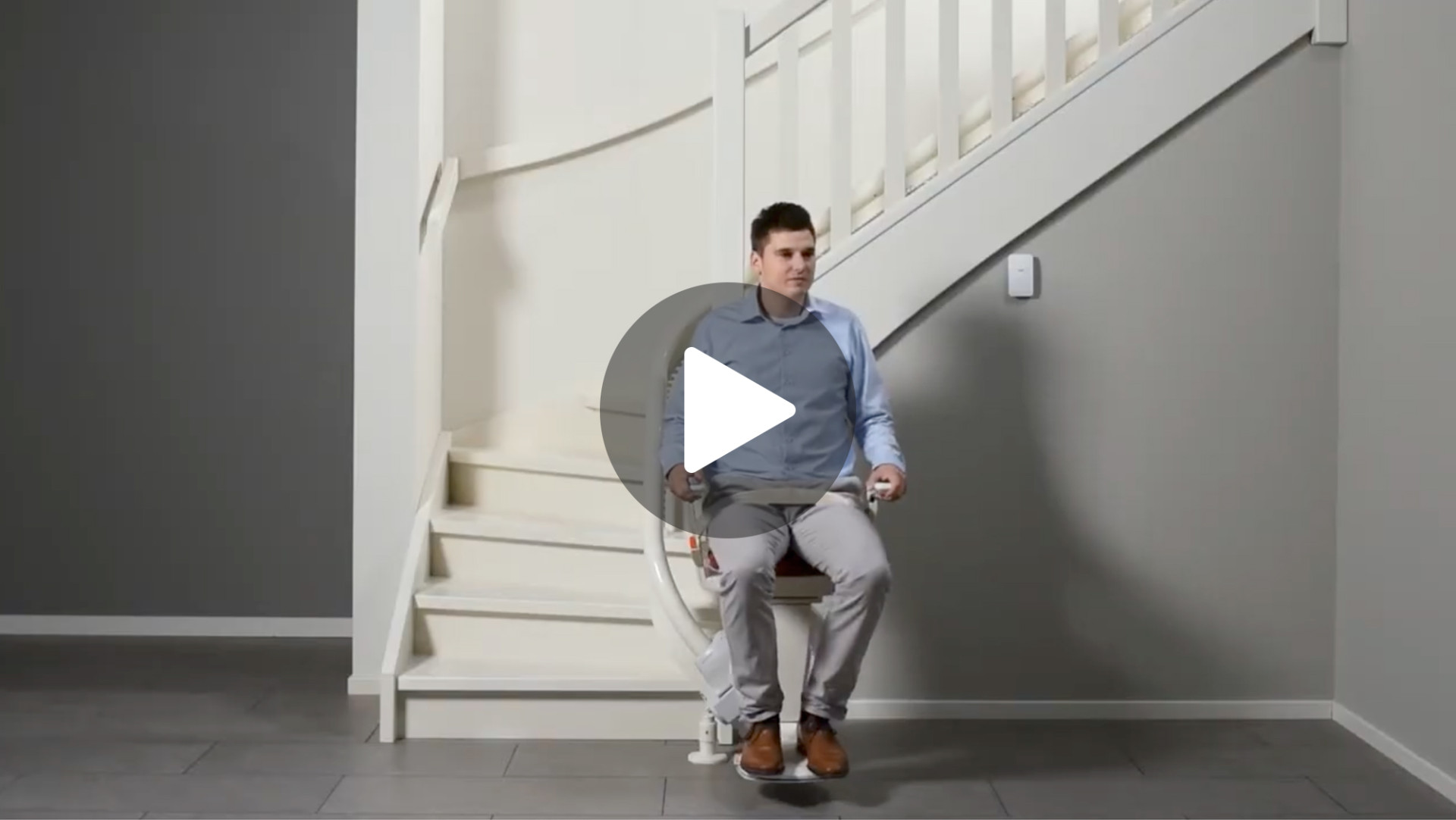 Video template for stairlifts